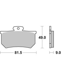 Pastilla de freno SBS P661-RS 2