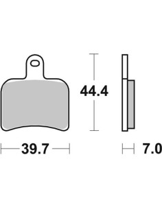 Pastilla de freno SBS P719-RQ 2