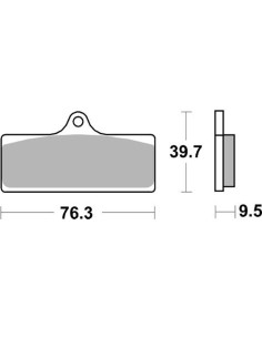 Pastilla de freno SBS P785-DS 2