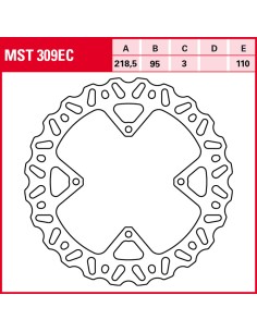 Disco de freno TRW MST 309 EC 2