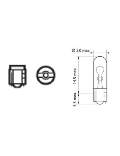 Lámpara Philips Philips Todo Cristal W2,3W 12V 2,3W 2