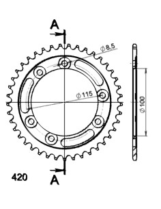 Corona Supersprox acero Beta 420 x 41  2