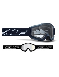 FMF POWERBOMB YOUTH (JUNIOR) GOGGLE ROCKET BLACK - CLEAR LENS  2