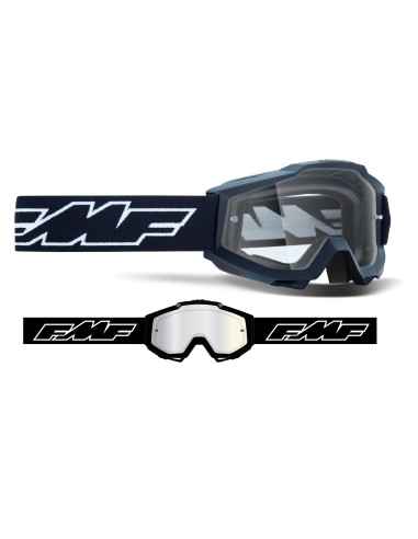 FMF POWERBOMB YOUTH (JUNIOR) GOGGLE ROCKET BLACK - CLEAR LENS 