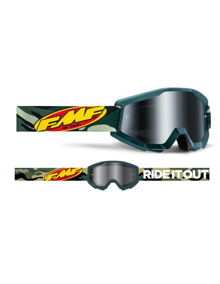 FMF POWERCORE GOGGLE ASSAULT CAMO - MIRROR SILVER  