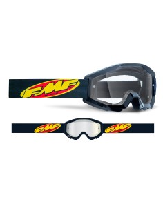 FMF POWERCORE YOUTH (JUNIOR) GOGGLE CORE BLACK - CLEAR LENS  2