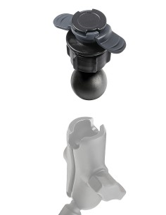 TITAN BALL HEAD, CONECTOR DUOLOCK CON BOLA DE 25 MM / 1   2