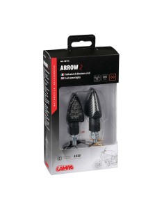 ARROW-2, INTERMITENTES CON LED - 12V LED - CARBON  2