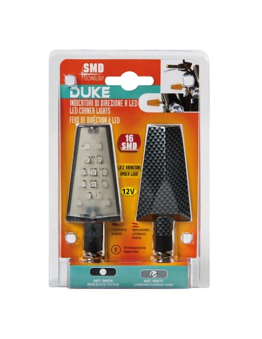 DUKE, INTERMITENTES CON LED - 12V LED - CARBON 