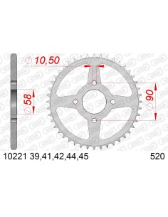 CORONA AFAM ACERO 520X45 - KTM  2