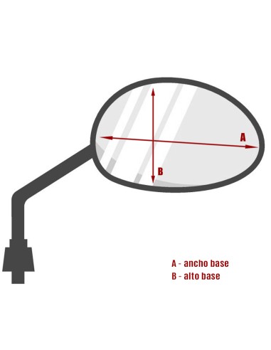 Espejo HERT Cromado Harley Davidson Derecho 
