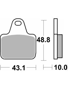Pastilla de freno SBS P805-DS1 2