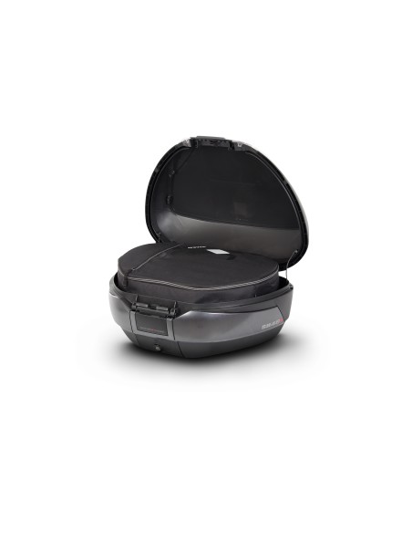 TOP CASE SH48 GRIS OSCURO + TAPA CARBONO + RESPALDO