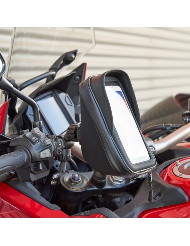 SOPORTE SMARTPHONE SG76 CON BOLSILLO, 180 x 90 mm - MANILLAR