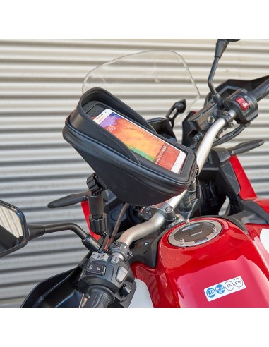 SOPORTE SMARTPHONE SG76 CON BOLSILLO, 180 x 90 mm - RETROVISOR