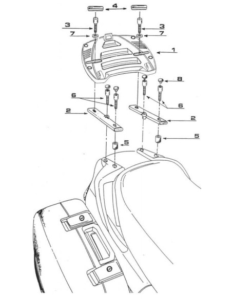 ADAPTADOR-TOP MK C/PARRILLA HONDA ST PAN EUROPEAN 1100