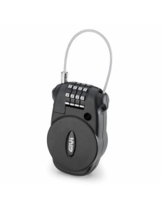 CANDADO CASCO C/CABLE RETRACTIL+CIERRE COMBINACION (R1509)