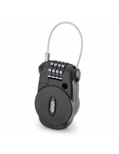 CANDADO CASCO C/CABLE RETRACTIL+CIERRE COMBINACION (R1509)