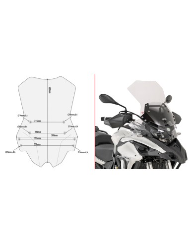 CUPULA P/KITAO BENELLI TRK502 /TRK502X 1721/1820
