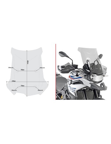 CUPULA P/KITAO BMW FGS 850 1821