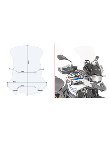 CUPULA P/KITAO BMW FGS 850 1821