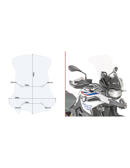 CUPULA P/KITAO BMW FGS 850 1821