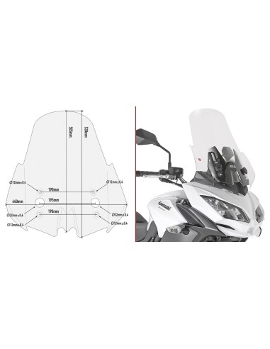 CUPULA P/KITAO KAWASAKI VERSYS 650 17