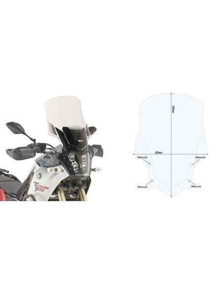 CUPULA P/KITAO YAMAHA TENERE 700 1921