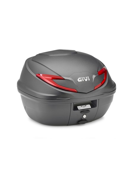 MALETA ML 36 LTS  B360 NEGRO BASE/N C/CATADIOPTRICO ROJO