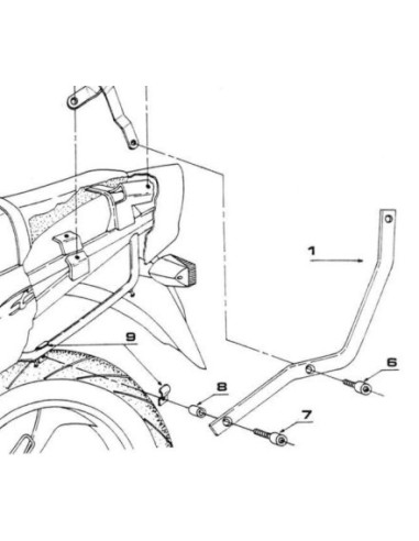 MONORACK P/M3-MM SUZUKI BANDIT GSF S 600-1200 9699