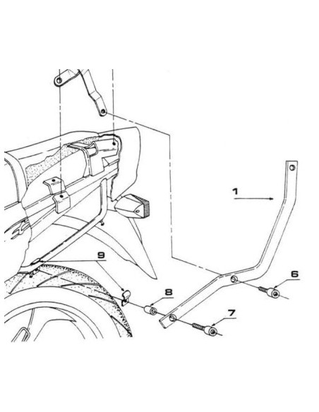 MONORACK P/M3-MM SUZUKI BANDIT GSF S 600-1200 9699