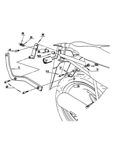 MONORACK P/M3-MM YAMAHA XJ DIVERSION-N 600 9103-9699