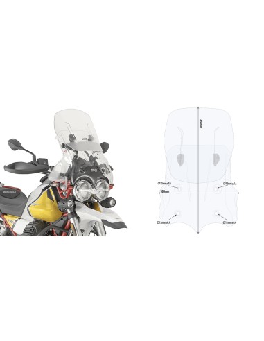 PARABRISAS AIRFLOW P/KITAOGUZZI V85 TT 19