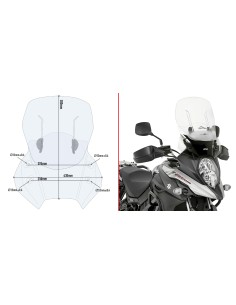 PARABRISAS AIRFLOW P/KITAOSUZUKI DLV STROM 650 17