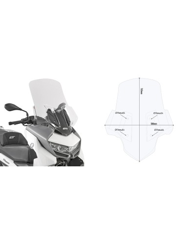 PARABRISAS P/KITA BMW CGT 400 19