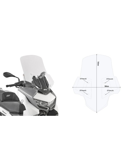 PARABRISAS P/KITA BMW CGT 400 19
