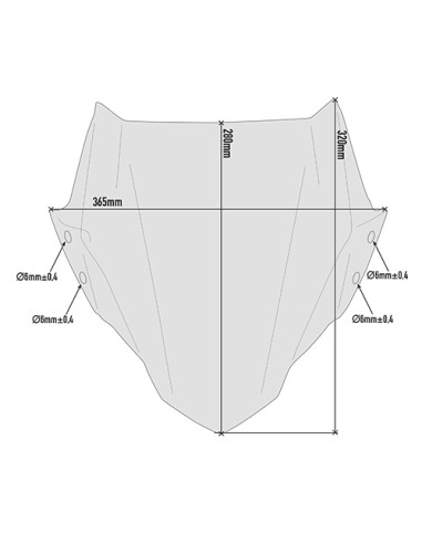 PARABRISAS P/KITA HONDA/KAWASAKI CBF 500/Z900 19 20
