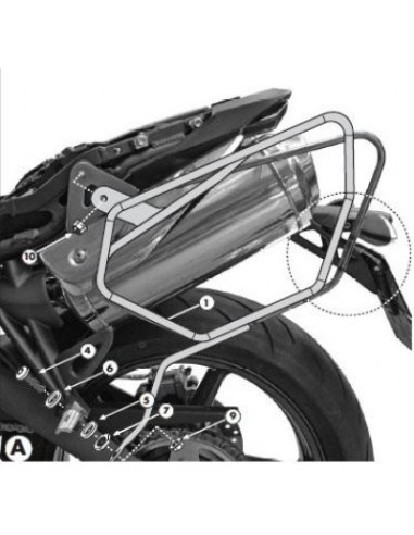 SOPORTE ALFORJAS-EASYLOCK TRIUMPH STREET TRIPLE 675 0712