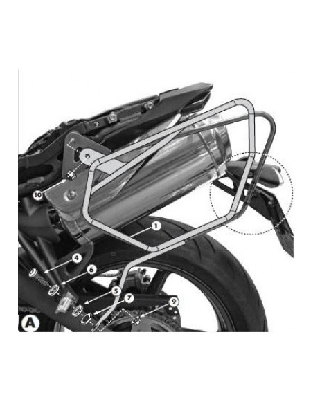 SOPORTE ALFORJAS-EASYLOCK TRIUMPH STREET TRIPLE 675 0712