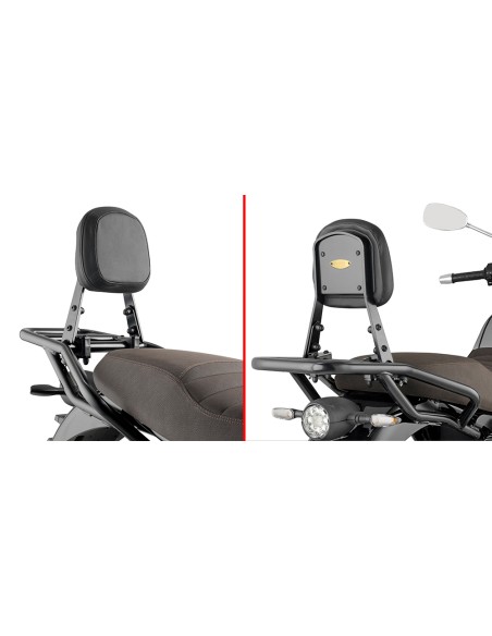 RESPALDO C/PORTAEQUIPAJES MOTO GUZZI V9 ROAM/V9 BOBB 1618