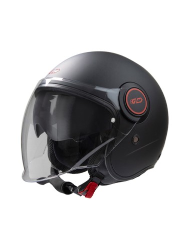 Casco Jet Gari G21 Sunvisor color NEGRO MATE