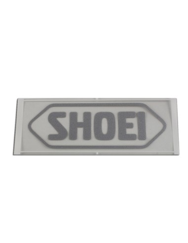 RECAMBIO SHOEI LOGO FRONTAL 95MM GRIS PLATA
