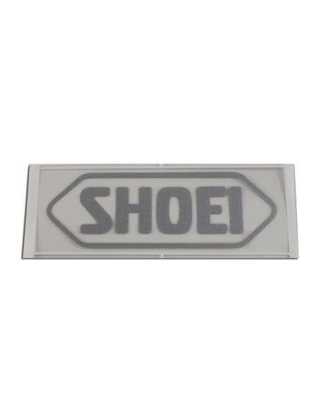 RECAMBIO SHOEI LOGO FRONTAL 95MM GRIS PLATA