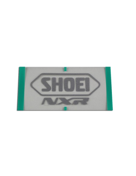 RECAMBIO SHOEI LOGO POSTERIOR NXR GRIS MATE