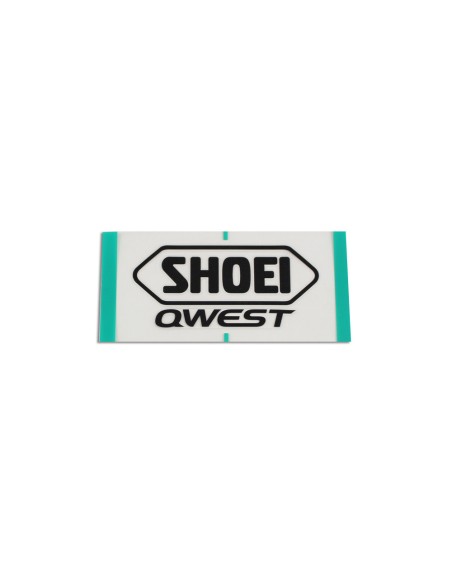 RECAMBIO SHOEI LOGO POSTERIOR QWEST NEGRO MATE