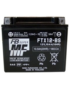 BATERÍA FURUKAWA FTX12-BS SIN MANTENIMIENTO