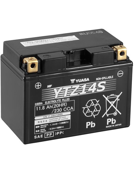 BATERÍA YUASA YTZ14-S PRECARGADA