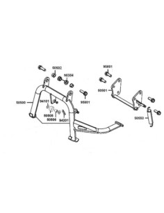 CABALLETE CENTRAL KYMCO AK 550 EURO4