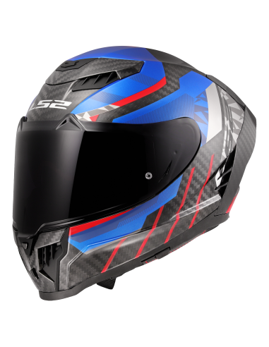 LS2 FF807 DRAGON TRAX BLUE RED