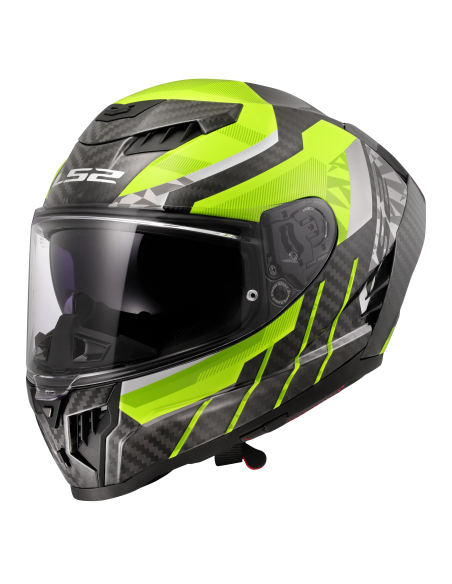 LS2 FF807 DRAGON TRAX H-VIS YELLOW